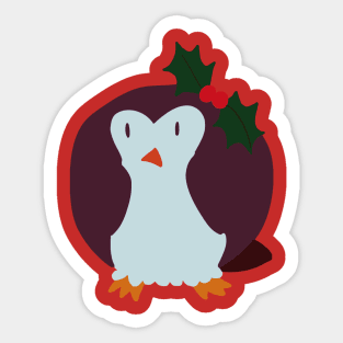 Mistle Toe Penguin Sticker